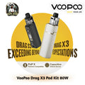 VooPoo Drag X3 Pod Kit 80W | External Battery Required