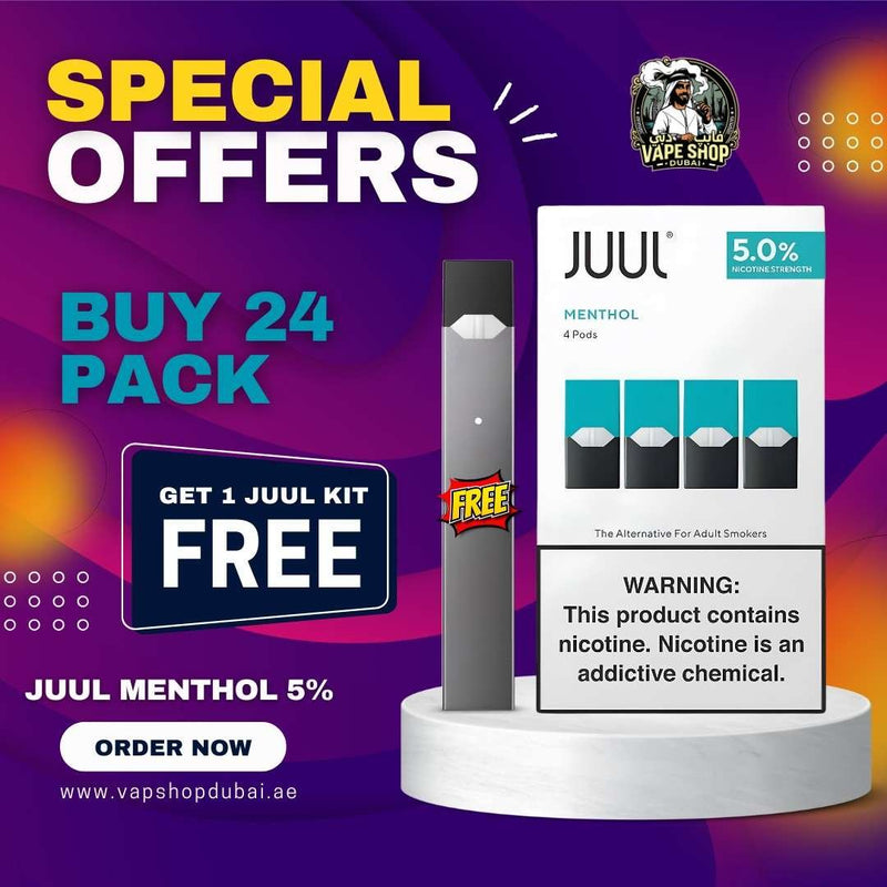 Buy Juul 1 Pods Menthol 24 Pack Get Juul 1 Device Free