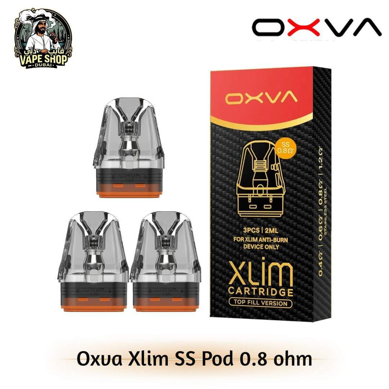 Oxva Xlim SS Cartridge 2ml 3pcs in UAE