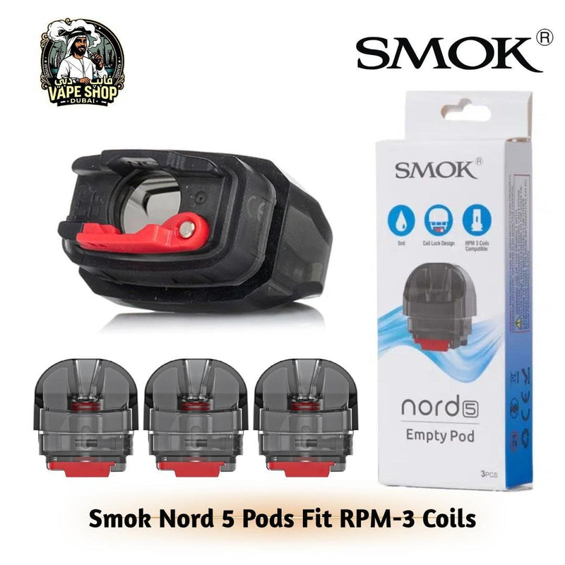 Smok Nord 5 Empty Pod Pack of 3 in Dubai, UAE