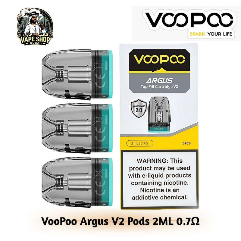 VooPoo Argus V2 Pods 3ml/2ml Cartridge in UAE