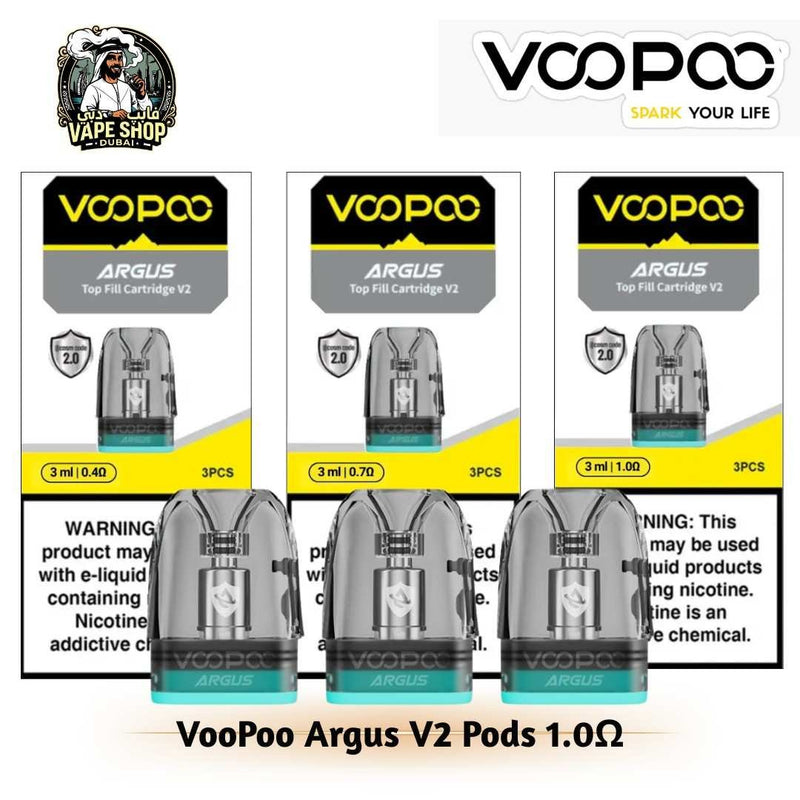 VooPoo Argus V2 Pods 3ml/2ml Cartridge in UAE