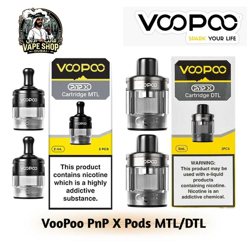 VooPoo PnP X Empty Pods MTL & DTL in UAE
