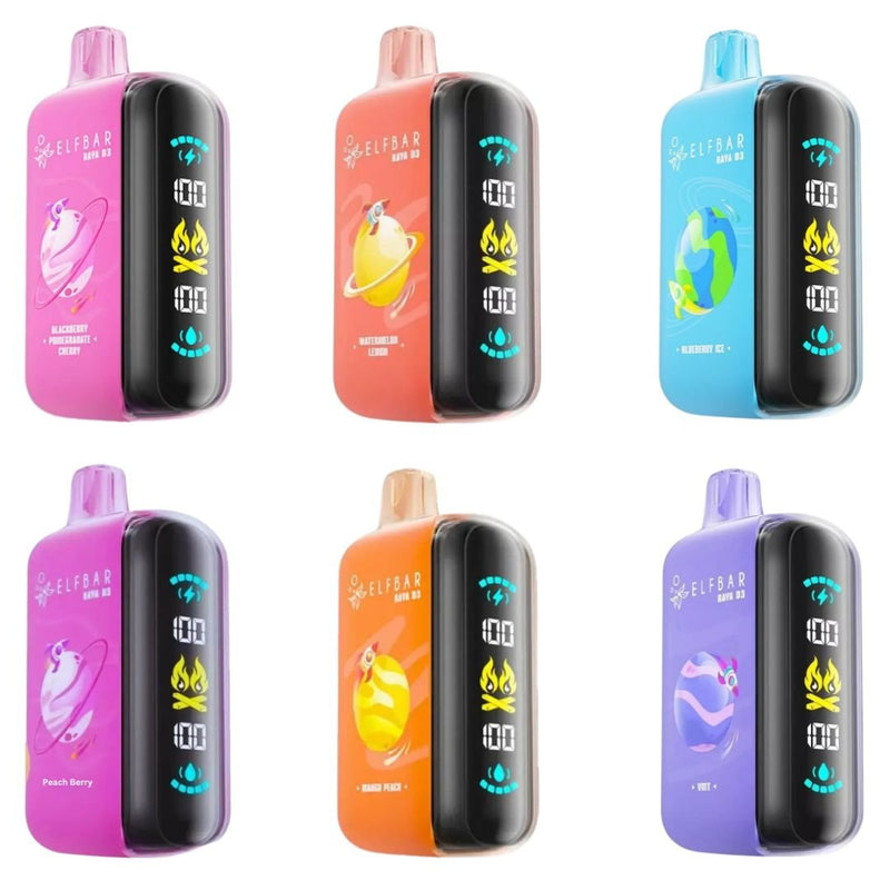 Elf Bar Raya D3 25000 Puffs Disposable 5% Vape in Dubai