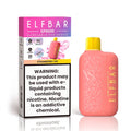 ELFBAR EP8000 Strawberry Ice disposable pod device shown next to its retail packaging box on a clean white background.