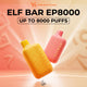 Elf Bar EP8000 Puffs Disposable Vape 20mg