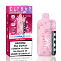Pink ELFBAR Ice King Pro disposable vape device and its retail packaging box, featuring a rose mojito flavor with pink snowflake graphics.