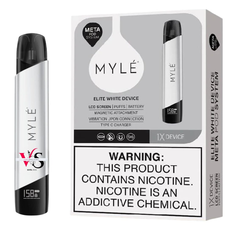 Elite White Myle V5 Kit | Myle Meta Device