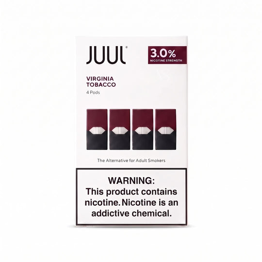 Juul Pods Virginia Tobacco 3% 4Pc/Pack | USA Made
