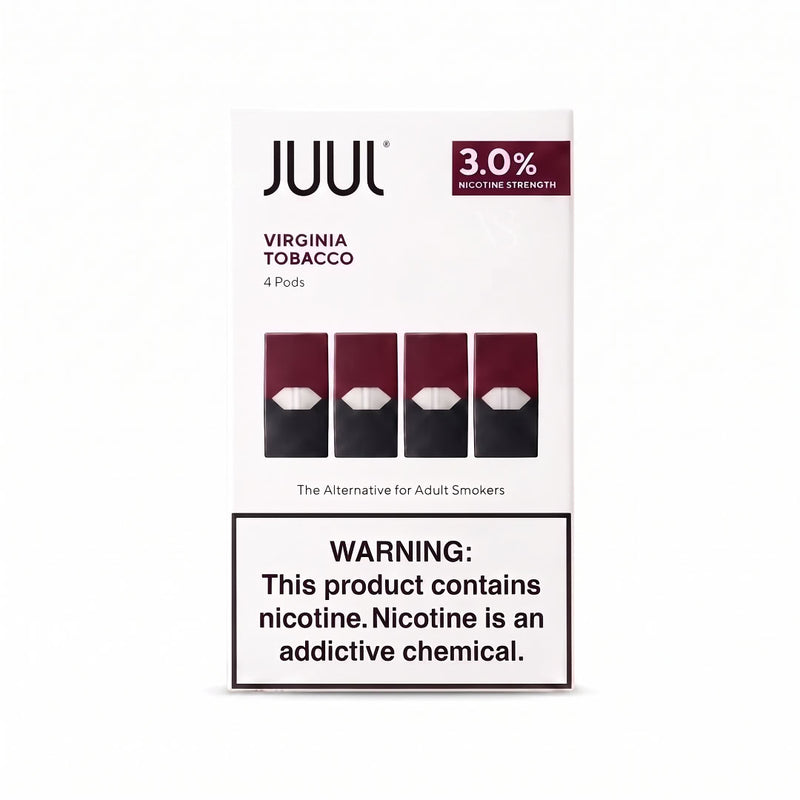 Juul Pods Virginia Tobacco 3% 4Pc/Pack | USA Made