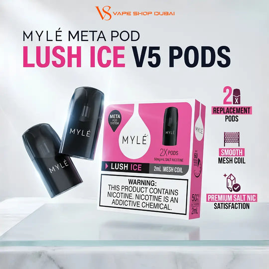 Lush Ice Myle V5 Pods | Myle Meta Pod