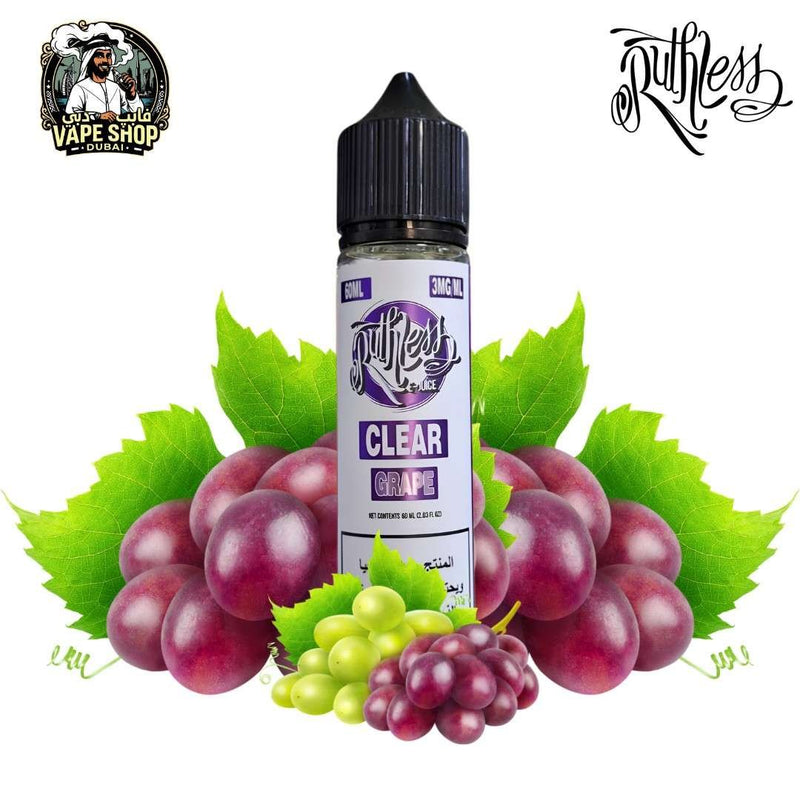 Ruthless Clear 60mL Freebase E-juice 3mg in UAE