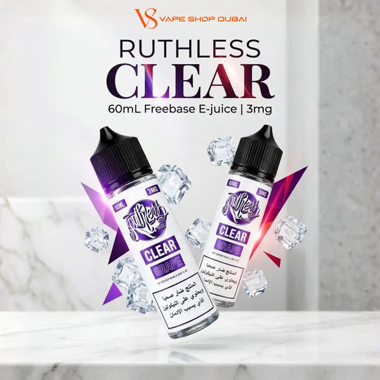 RuthlessClear60mLFreebaseE-juice3mginUAE