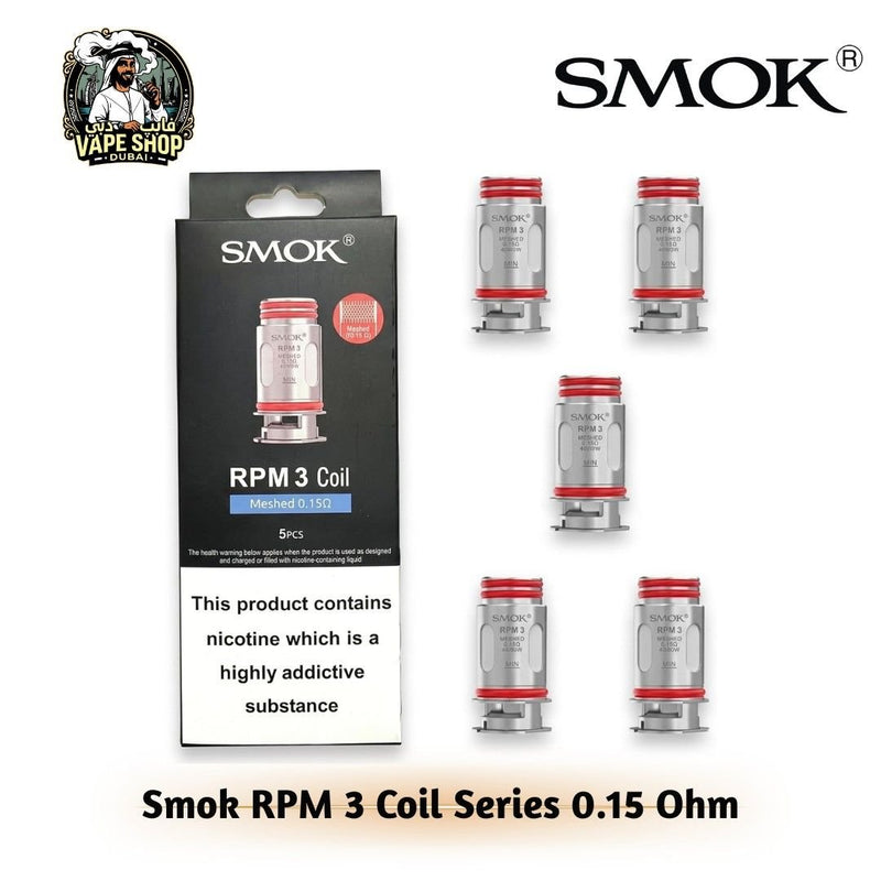 Smok RPM 3 Coil Series Pack of 5 in Dubai, UAE