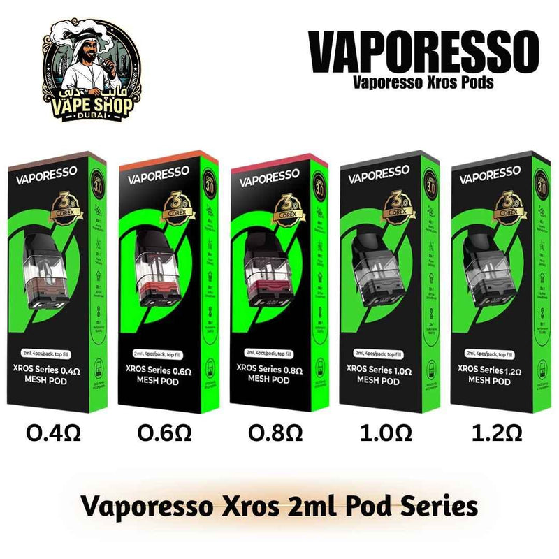Vaporesso Xros Pod Series 3ml & 2ml Corex 3.0 in UAE