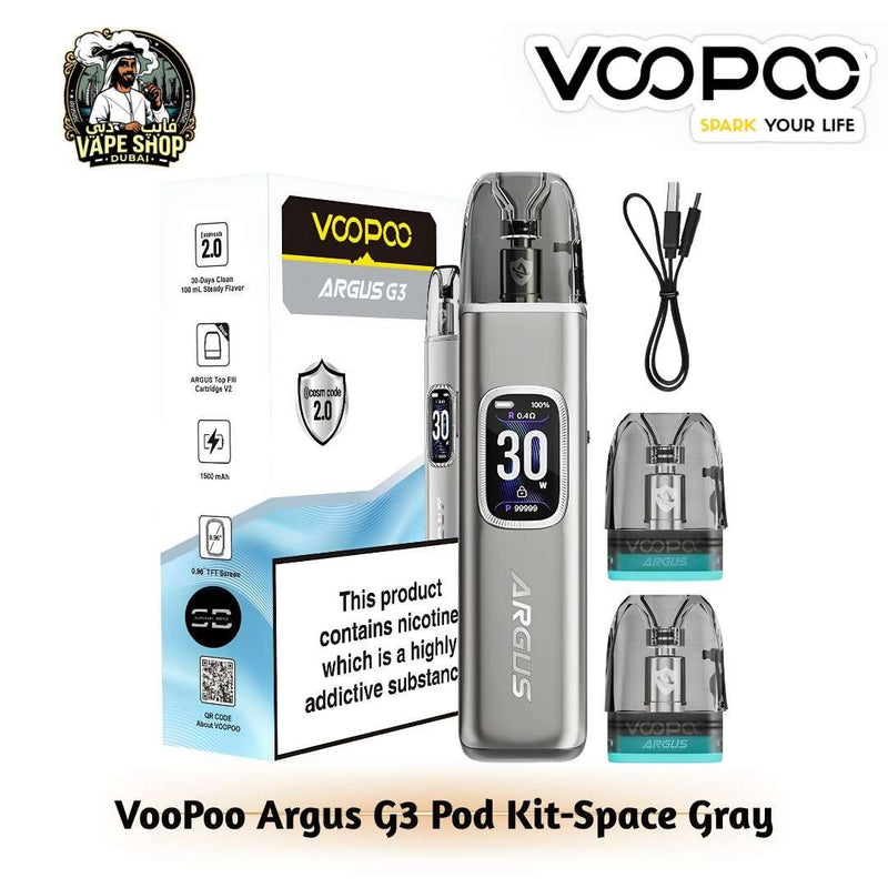 VooPoo Argus G3 Pod Kit 30W 1500 mAh, Argus Pod Compatible
