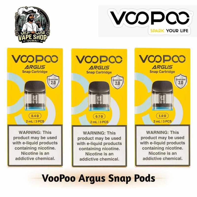 VooPoo Argus Snap Pods 2ml 3pc/Pack in UAE