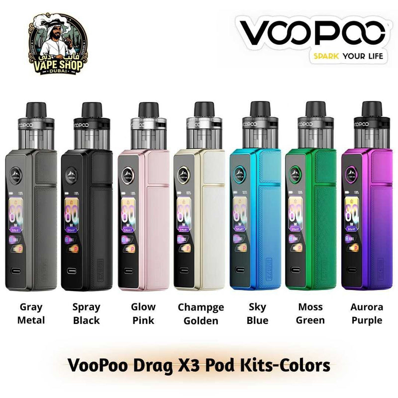 VooPoo Drag X3 Pod Kit 80W | External Battery Required