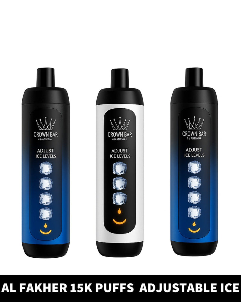 crown bar adjustable ice al fakher 15000 puffs 5mg