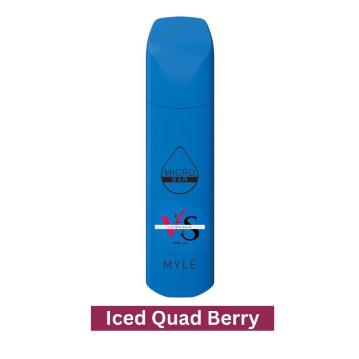 Micro Bar Iced Quad Berry Myle Disposable Vape