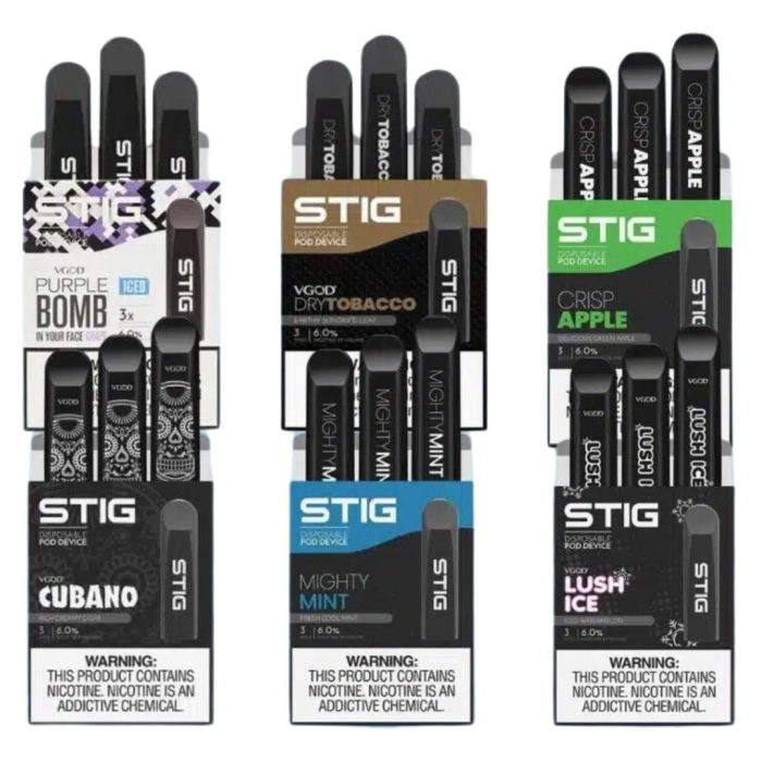 Vgod Stig Disposable Vape 6% Nicotine UAE