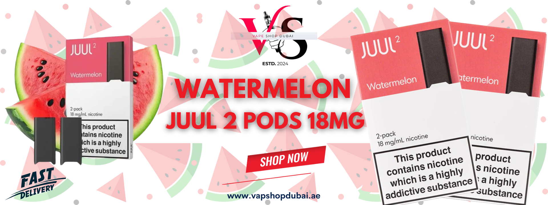 Watermelon JUUL 2 Pods
