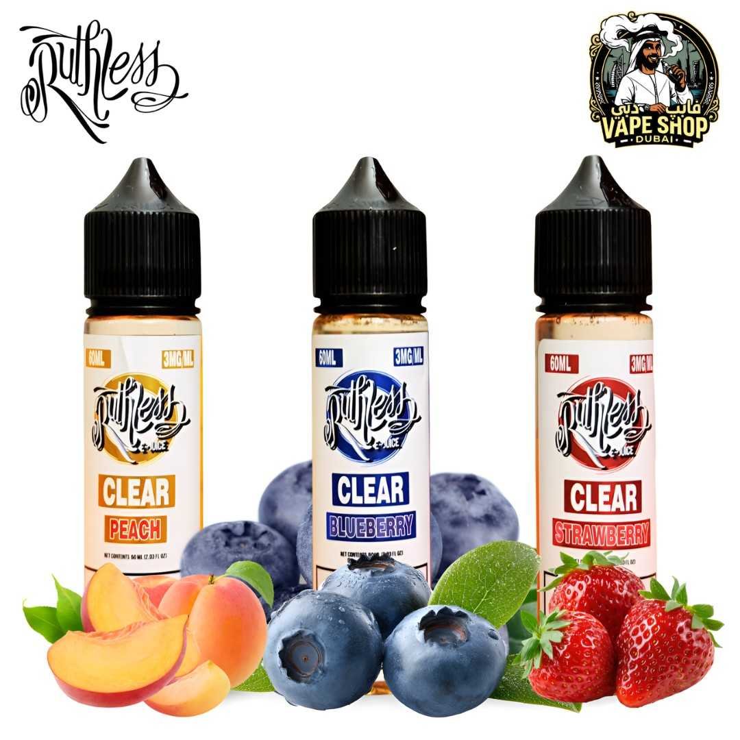 Ruthless Clear 60mL E-juice 3mg in UAE Ruthless Clear 60mL E-juice 3mg in UAE