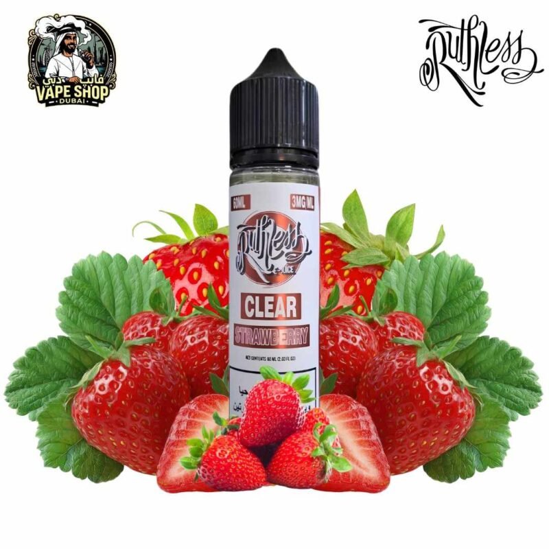 Ruthless Clear 60mL E-juice Strawberry in UAE