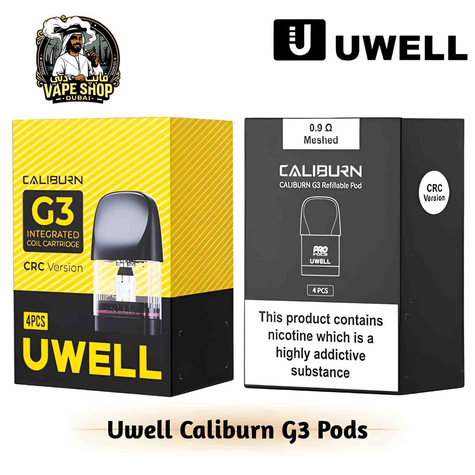Uwell Caliburn G3 Pods Cartridges in UAE Uwell Caliburn G3 Pods Cartridges in UAE