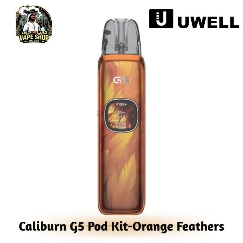 Uwell Caliburn G5 Pod Kit Orange Feathers in UAE