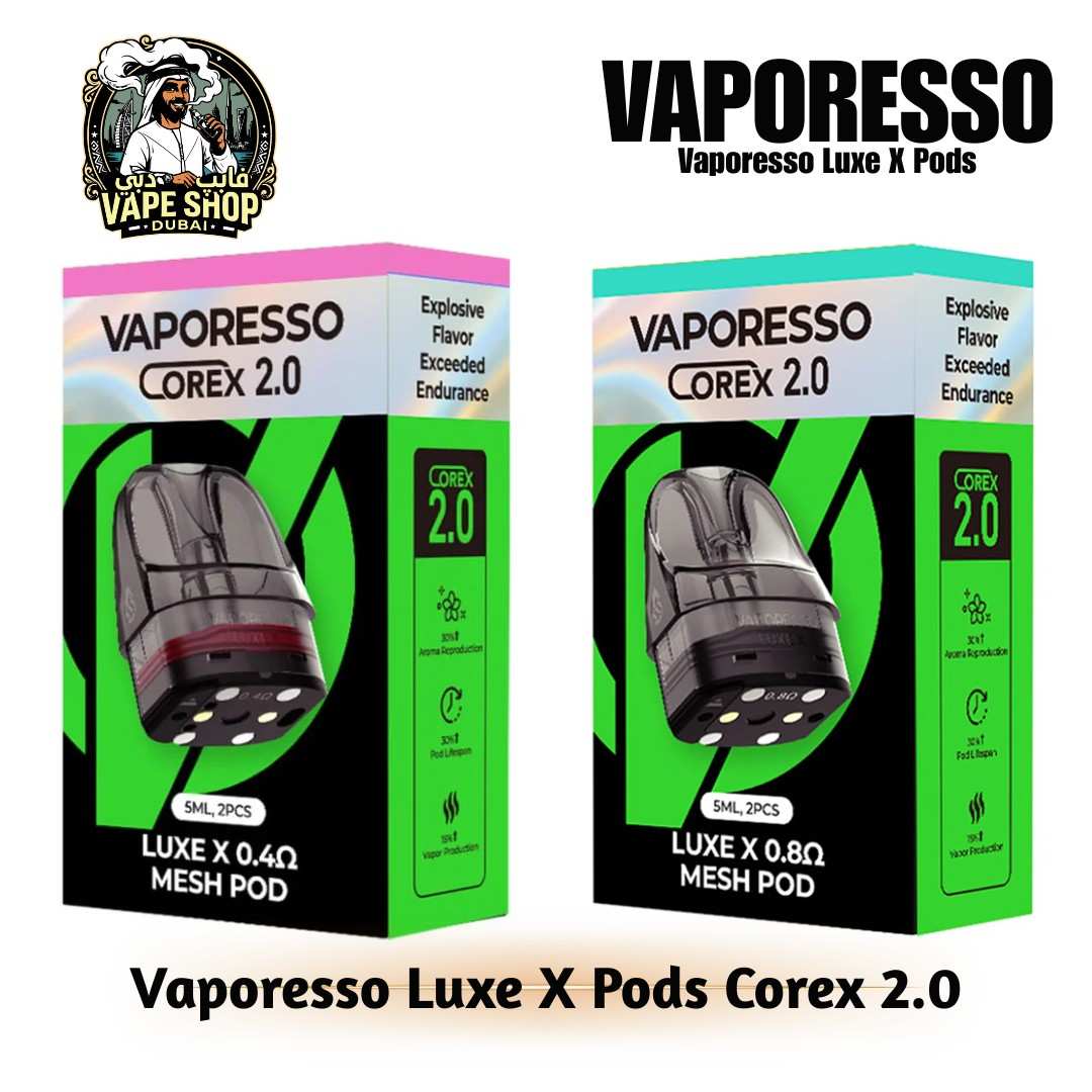 Vaporesso Luxe X Pods Corex 2.0 5ml Cartridge in UAE Vaporesso Luxe X Pods Corex 2.0 5ml Cartridge in UAE